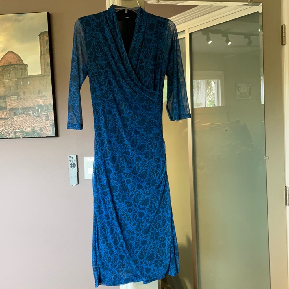Betabrand dress, large, beautiful blue, NWT